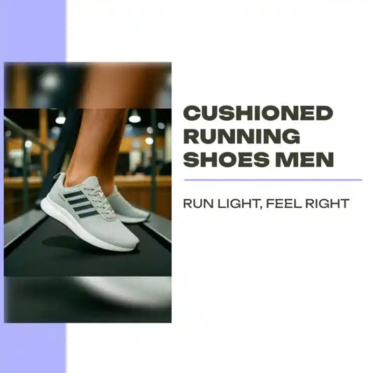Cushioned running shoes men by@Outfy