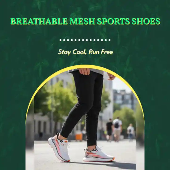 Breathable mesh sports shoes by@Outfy