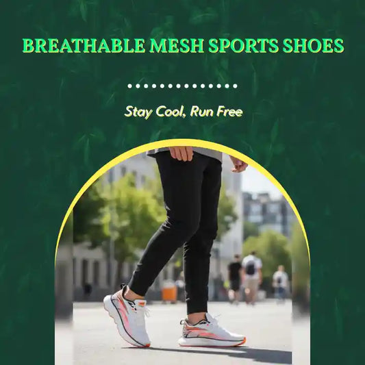 Breathable mesh sports shoes by@Outfy